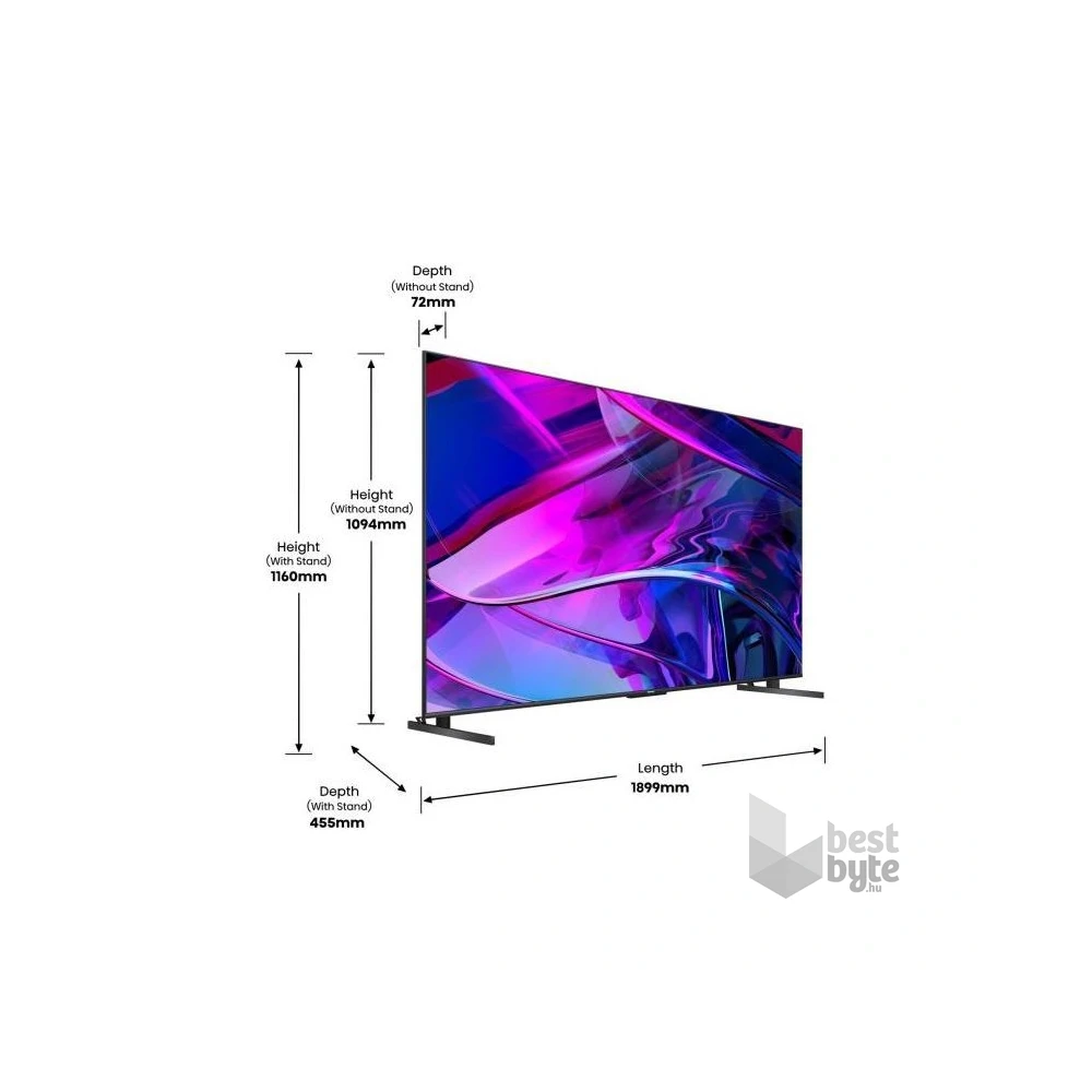 Hisense 85" 85U7KQ 4K UHD Smart Mini-LED ULED TV (Újszerű)