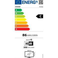 Hisense 85" 85U8Q 4K UHD Smart MiniLED ULED TV