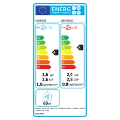 Hisense APH09QC 2,4/2,6kW hűtő-fűtő wifis mobil klíma