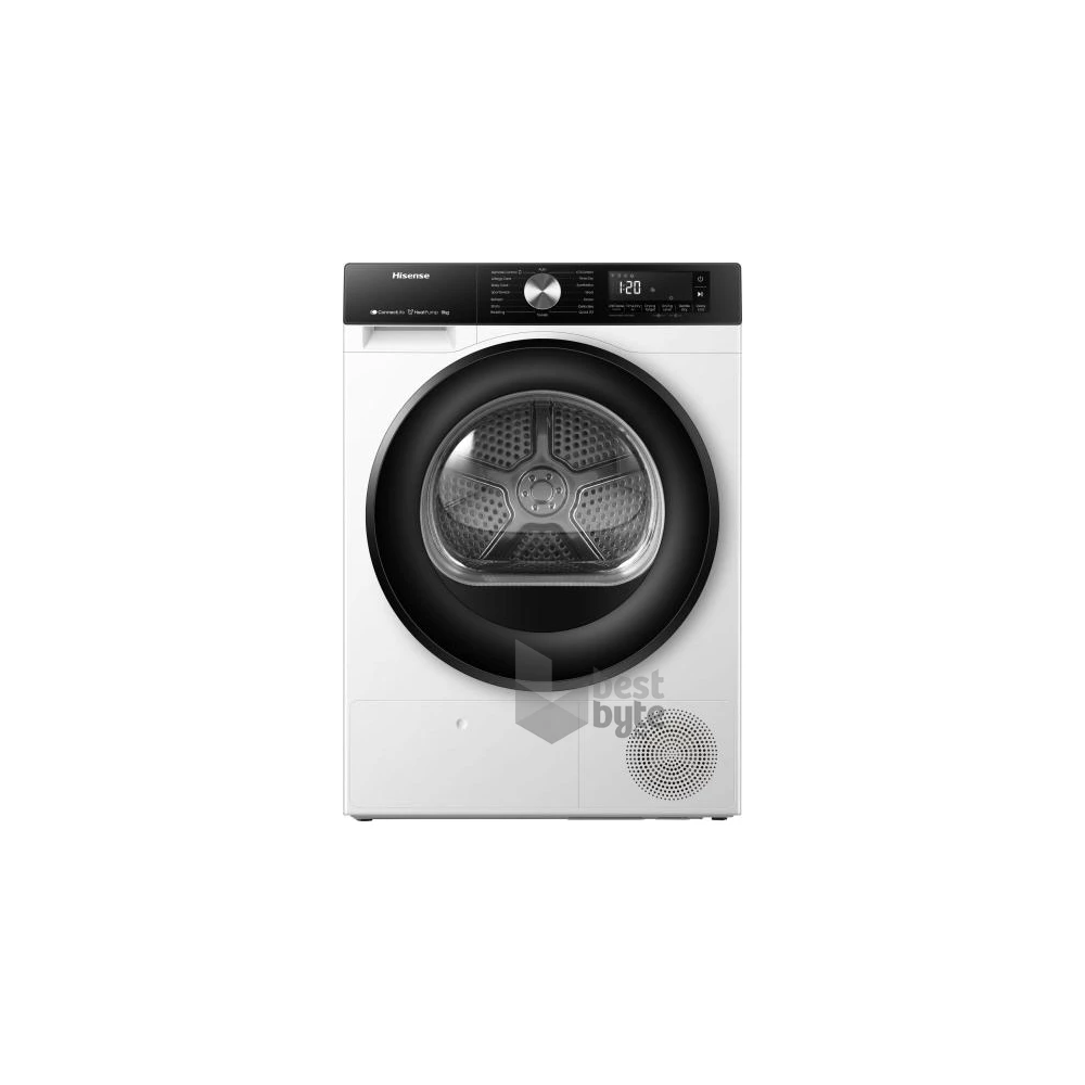 Hisense DH3S802BW3 fehér, 8 kg, hőszivattyús, szárítógép