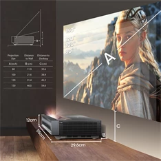 Hisense PX3-PRO 80"-150" 4K Smart LASER Cinema lézer projektor