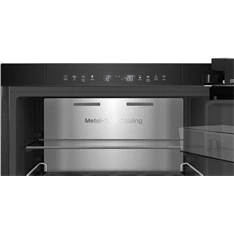 Hisense RB5K330GSFD fekete, alulfagyasztós, Hűtő:215L, Fagyasztó:115L, Total No frost hűtőszekrény