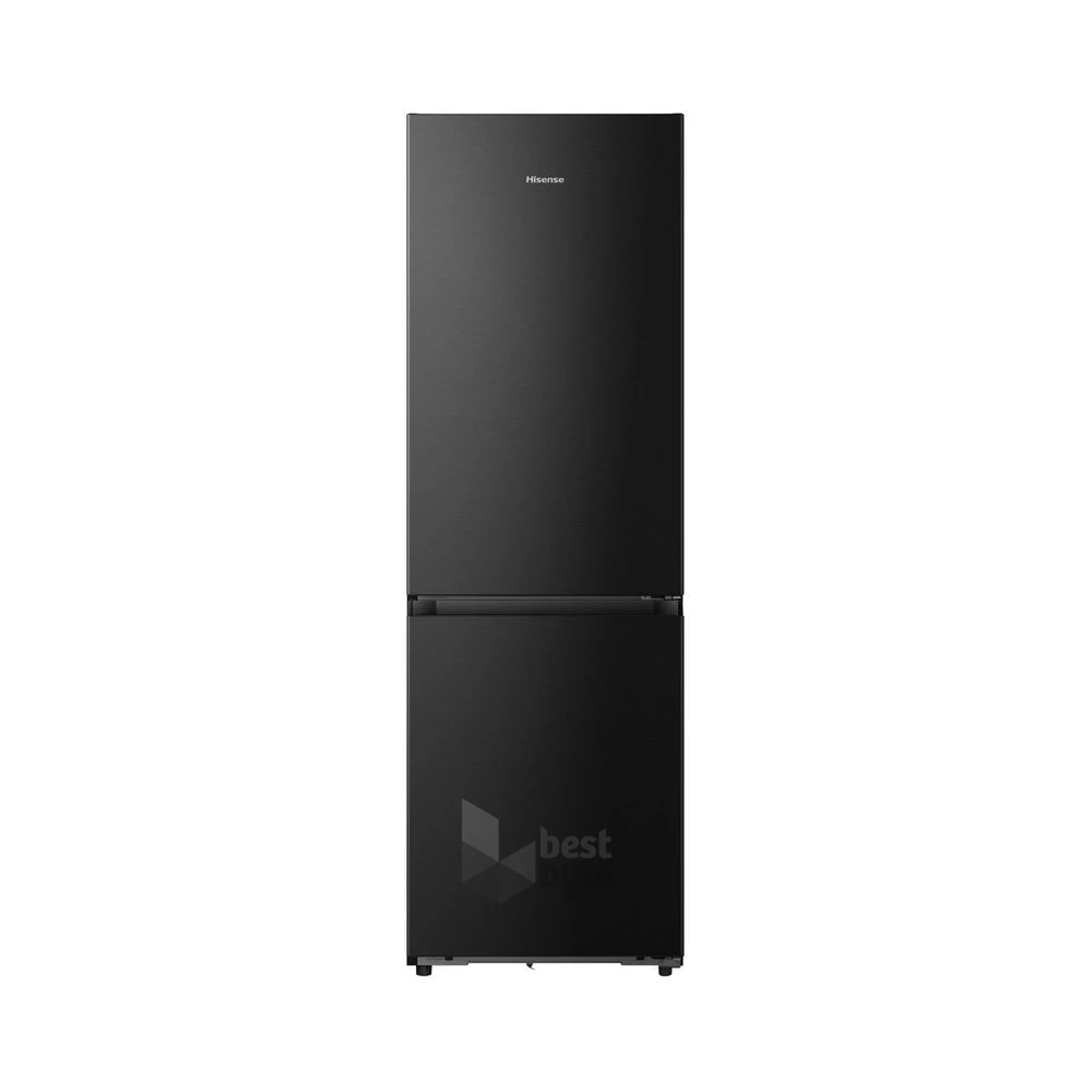Hisense RB5K330GSFD fekete, alulfagyasztós, Hűtő:215L, Fagyasztó:115L, Total No frost hűtőszekrény