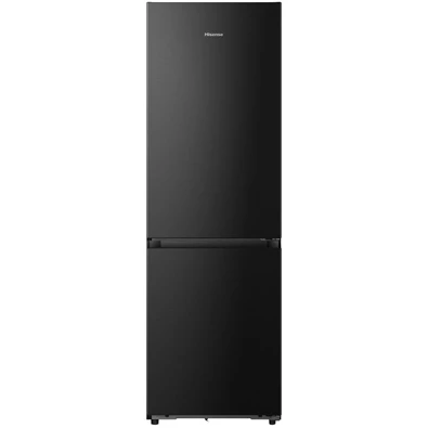 Hisense RB5K330GSFD fekete, alulfagyasztós, Hűtő:215L, Fagyasztó:115L, Total No frost hűtőszekrény