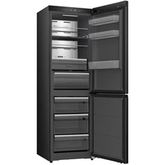 Hisense RB5K330GSFD fekete, alulfagyasztós, Hűtő:215L, Fagyasztó:115L, Total No frost hűtőszekrény