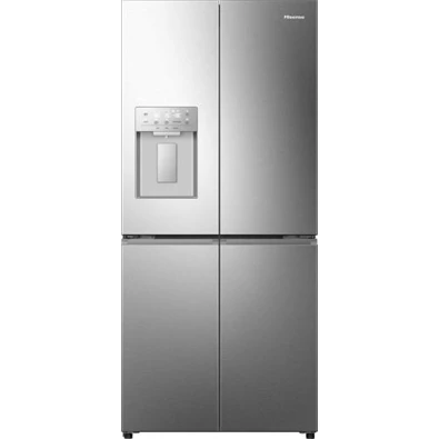 Hisense RQ5P470SYID szürke, négyajtós, Hűtő:304L, Fagyasztó:179L, Total No frost hűtőszekrény