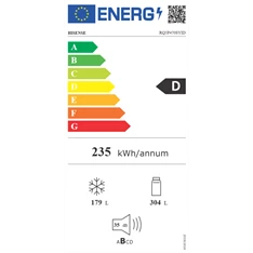 Hisense RQ5P470SYID szürke, négyajtós, Hűtő:304L, Fagyasztó:179L, Total No frost hűtőszekrény