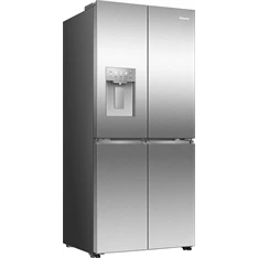 Hisense RQ5P470SYID szürke, négyajtós, Hűtő:304L, Fagyasztó:179L, Total No frost hűtőszekrény