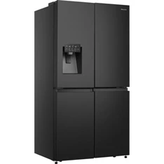 Hisense RQ760N4SBFE fekete, négyajtós, Hűtő:352L, Fagyasztó:232L, Total No frost hűtőszekrény