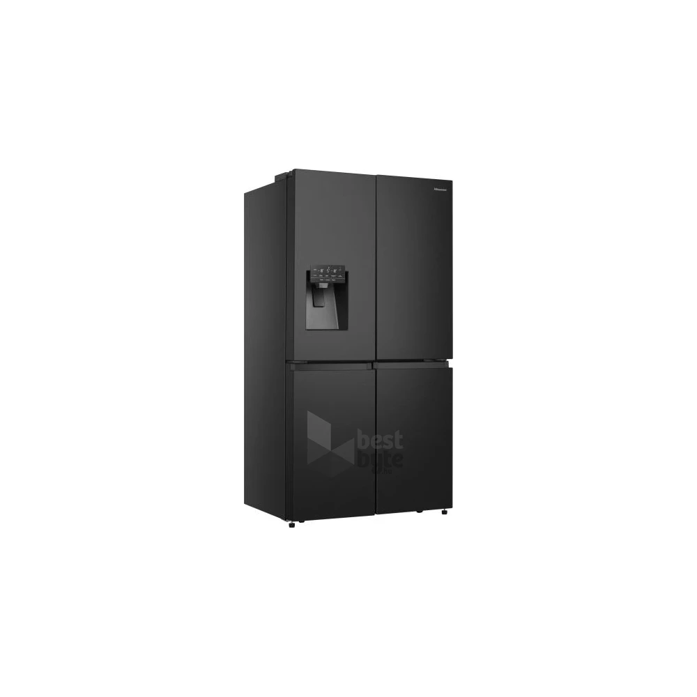 Hisense RQ760N4SBFE fekete, négyajtós, Hűtő:352L, Fagyasztó:232L, Total No frost hűtőszekrény