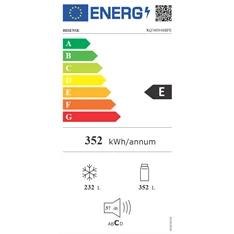 Hisense RQ760N4SBFE fekete, négyajtós, Hűtő:352L, Fagyasztó:232L, Total No frost hűtőszekrény