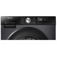 Hisense WF3S8043BB3 fekete, elöltöltős, max.1400ford., 8 kg, mosógép