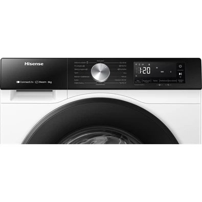 Hisense WF3S8043BW3 fehér, elöltöltős, max.1400ford., 8 kg, mosógép