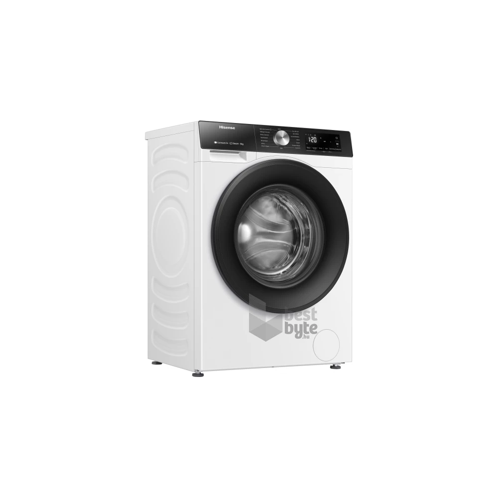 Hisense WF3S8043BW3 fehér, elöltöltős, max.1400ford., 8 kg, mosógép