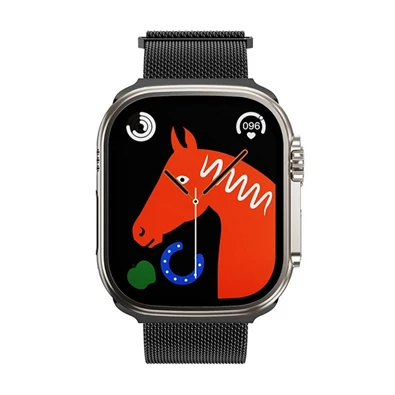 Hoco AS101_38_40_41 Apple Watch Series 9 41mm / Watch Series 8 41mm / Watch Series 7 41mm fekete fém óraszíj