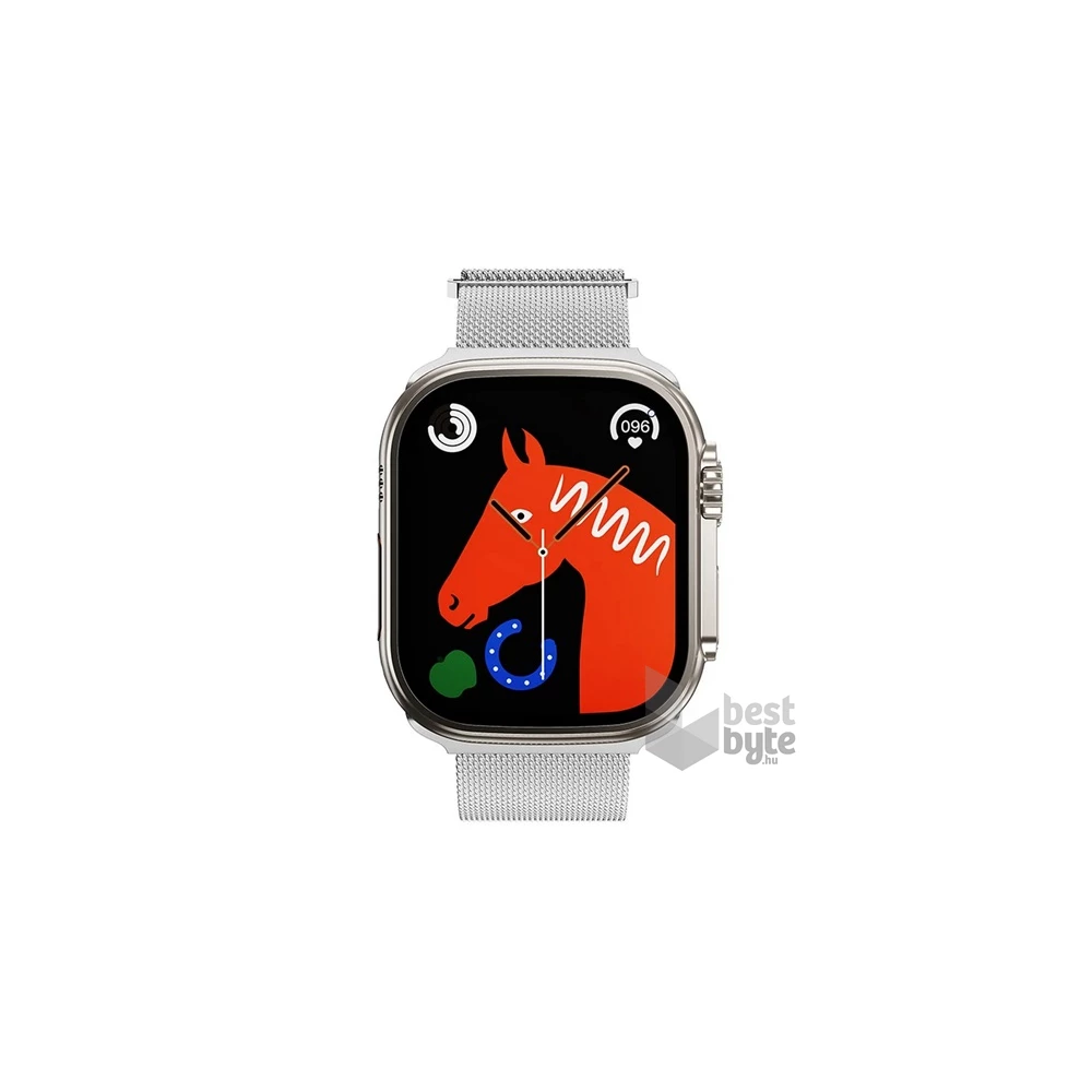 Hoco AS101_38_40_41_S Apple Watch Series 9 41mm / Watch Series 8 41mm / Watch Series 7 41mm ezüst milánói óraszíj