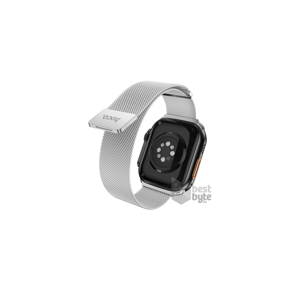 Hoco AS101_38_40_41_S Apple Watch Series 9 41mm / Watch Series 8 41mm / Watch Series 7 41mm ezüst milánói óraszíj