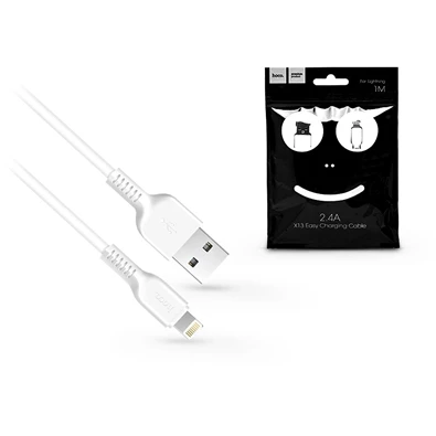 Hoco X13_W_LIGHTNING 1m USB/Lightning fehér adat- és töltőkábel