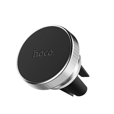 Hoco HOC0175 CA47 univerzális ezüst szellőzőrácsba illeszthető mágneses autós telefon tartó
