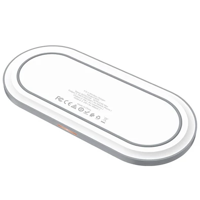 Hoco CW24 Apple 3in1 fehér vezeték nélküli töltő állomás