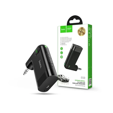 Hoco HOC0292 Bluetooth E53 In-Car AUX Wireless Receiver vezeték nélküli AUX vevőegység