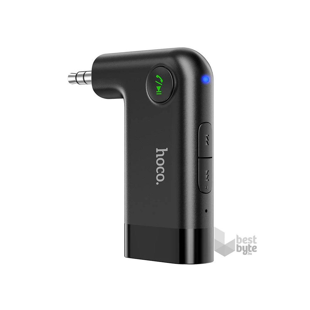 Hoco HOC0292 Bluetooth E53 In-Car AUX Wireless Receiver vezeték nélküli AUX vevőegység