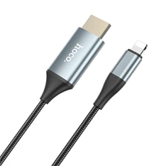Hoco HOC0297 Lightning-HDMI 2 m-es vezetékkel - UA15 Lightning to HDMI Adapter Full HD kábel