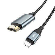 Hoco HOC0297 Lightning-HDMI 2 m-es vezetékkel - UA15 Lightning to HDMI Adapter Full HD kábel