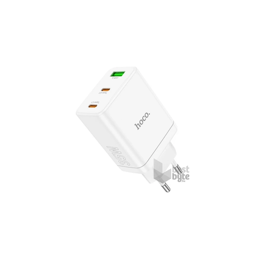 Hoco N33_W 35W USB/2xType-C fehér hálózati töltő