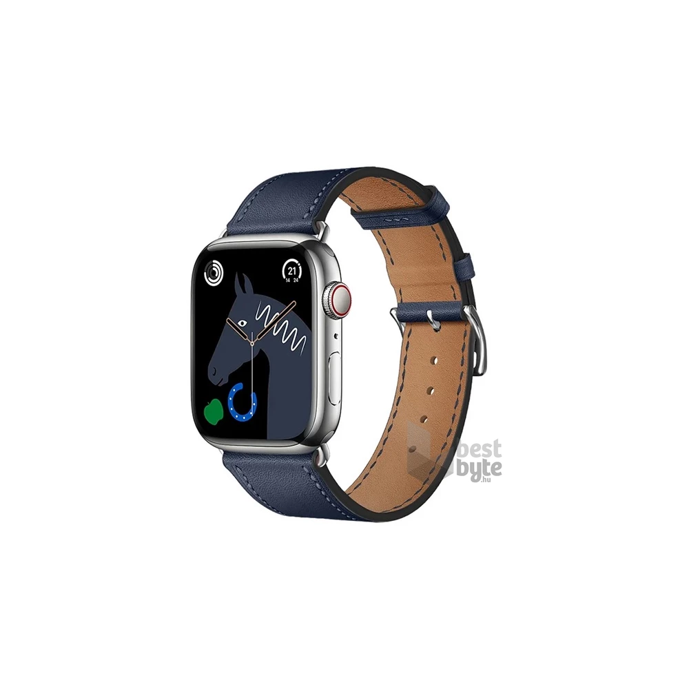 Hoco WA17_BLU Apple Watch Series 9 41mm / Watch Series 8 41mm / Watch Series 7 41mm sötétkék szilikon óraszíj