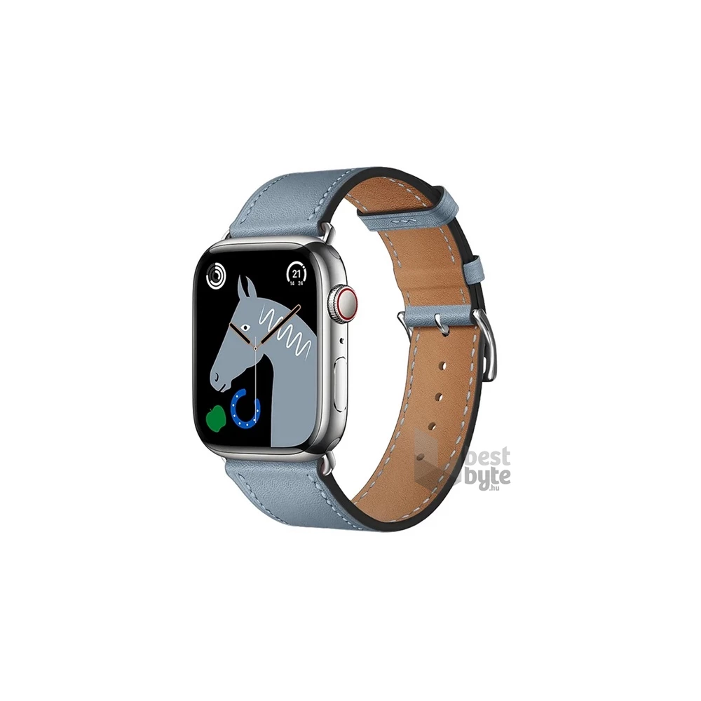 Hoco WA17_GR Apple Watch Series 9 41mm / Watch Series 7 41mm / Watch Series 8 41mm szürke szilikon óraszíj