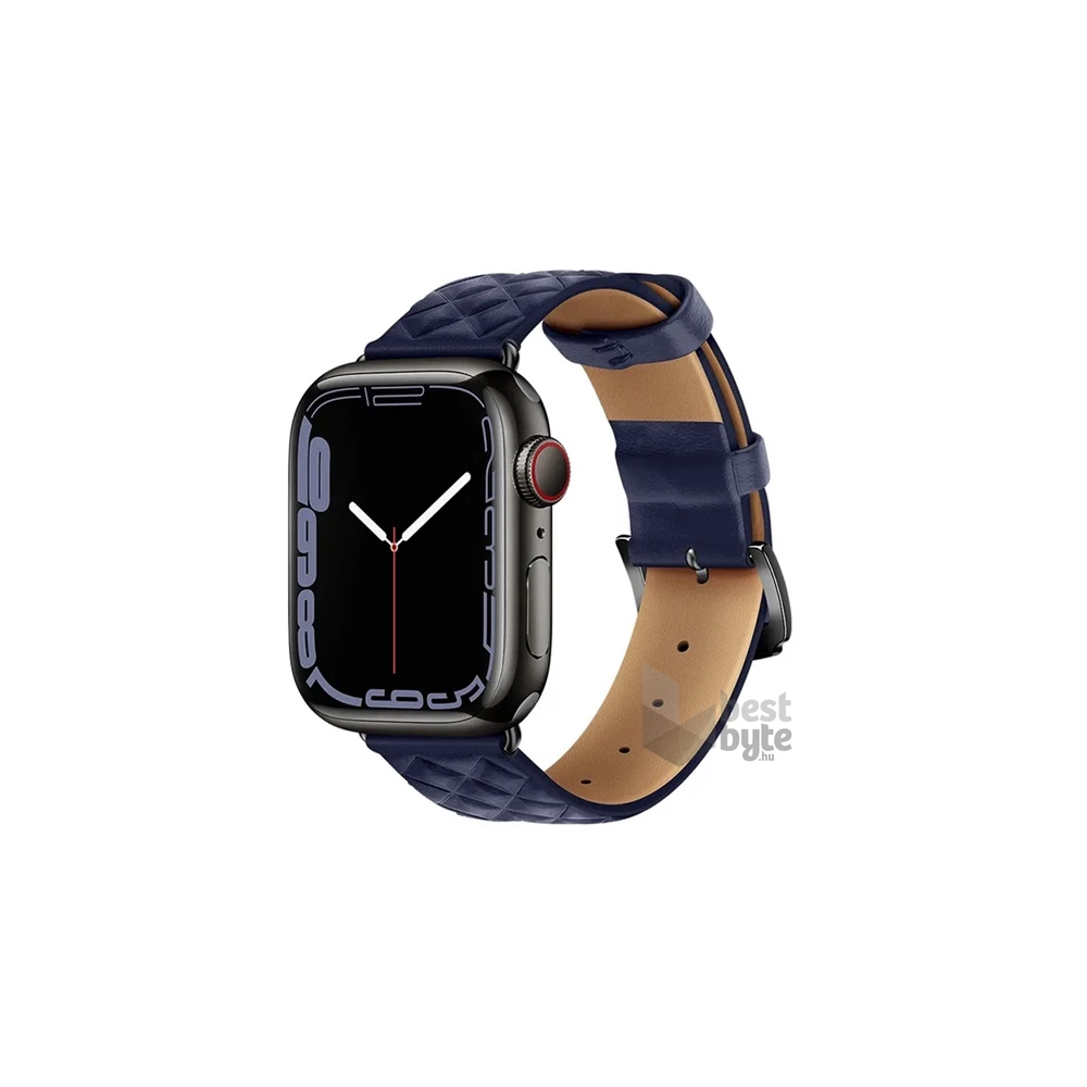 Hoco WA18_BLUE Apple Watch Series 9 41mm / Watch Series SE 40mm / Watch Series SE 2 40mm sötétkék szilikon óraszíj