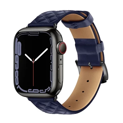 Hoco WA18_BLUE Apple Watch Series 9 41mm / Watch Series SE 40mm / Watch Series SE 2 40mm sötétkék szilikon óraszíj
