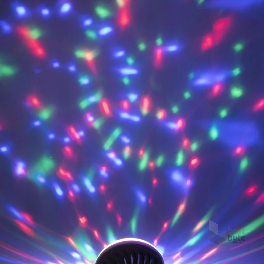 Home DL 9/27RGB fehér + RGB LED diszkó lámpa