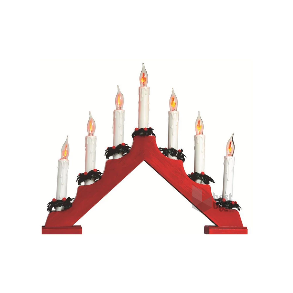 Home KAD 07/RD LED-es gyertyalángos gyertyapiramis