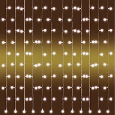 Home KAF 210LC/WW 2mx1m kültéri/beltéri melegfehér LED-es karácsonyi fényfüggöny
