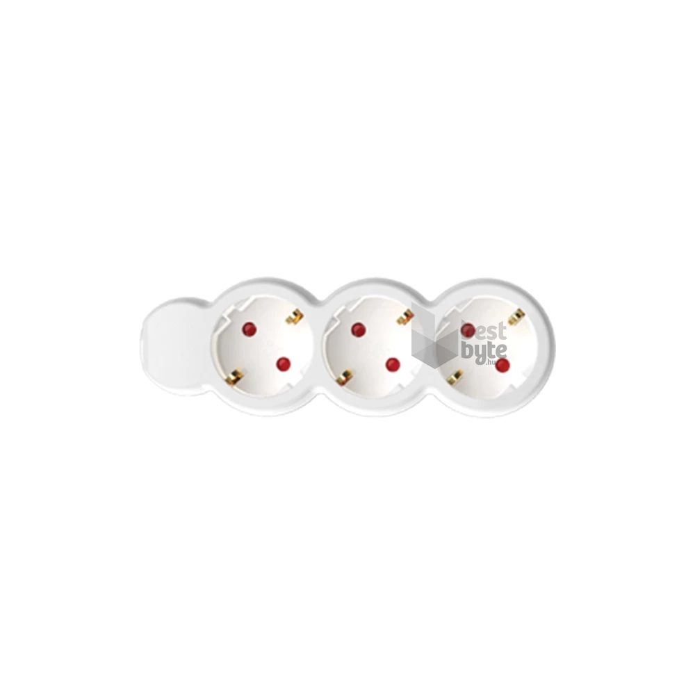 Home NV 3-5/WH/1,5 3 aljzat 5méter 3x1,5mm2 fehér elosztó