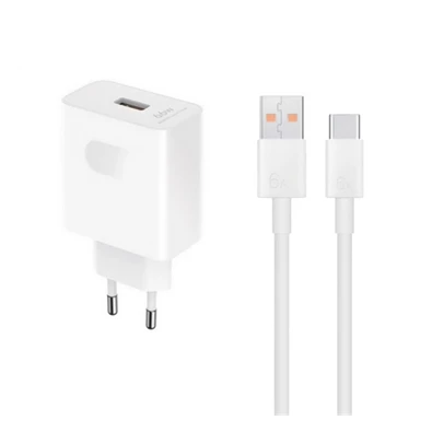 Honor HN-110600E00 USB 20W fehér hálózati töltő + Type-C kábel