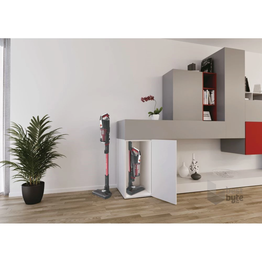 Hoover HF522STH 011 szürke-piros akkumulátoros álló porszívó