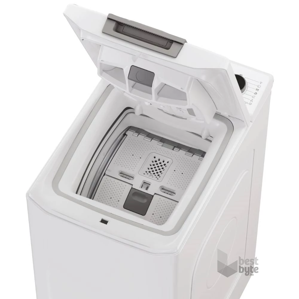 Hoover THOS476TM5 fehér, felültöltős, max.1400ford., 7 kg, mosógép