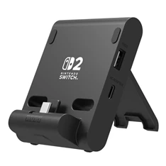 Hori Dual PlayStand Nintendo Switch 2 Official USB-A - USB-C fekete állvány és töltő Hori Dual PlayStand Nintendo Switch 2 Official USB-A - USB-C fekete állvány és töltő