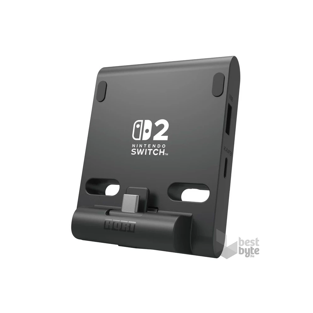 Hori Dual PlayStand Nintendo Switch 2 Official USB-A - USB-C fekete állvány és töltő