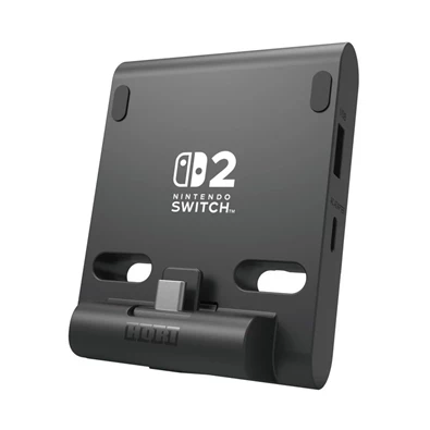 Hori Dual PlayStand Nintendo Switch 2 Official USB-A - USB-C fekete állvány és töltő