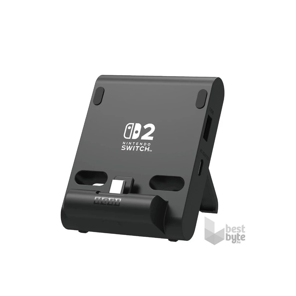 Hori Dual PlayStand Nintendo Switch 2 Official USB-A - USB-C fekete állvány és töltő