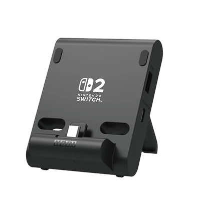 Hori Dual PlayStand Nintendo Switch 2 Official USB-A - USB-C fekete állvány és töltő