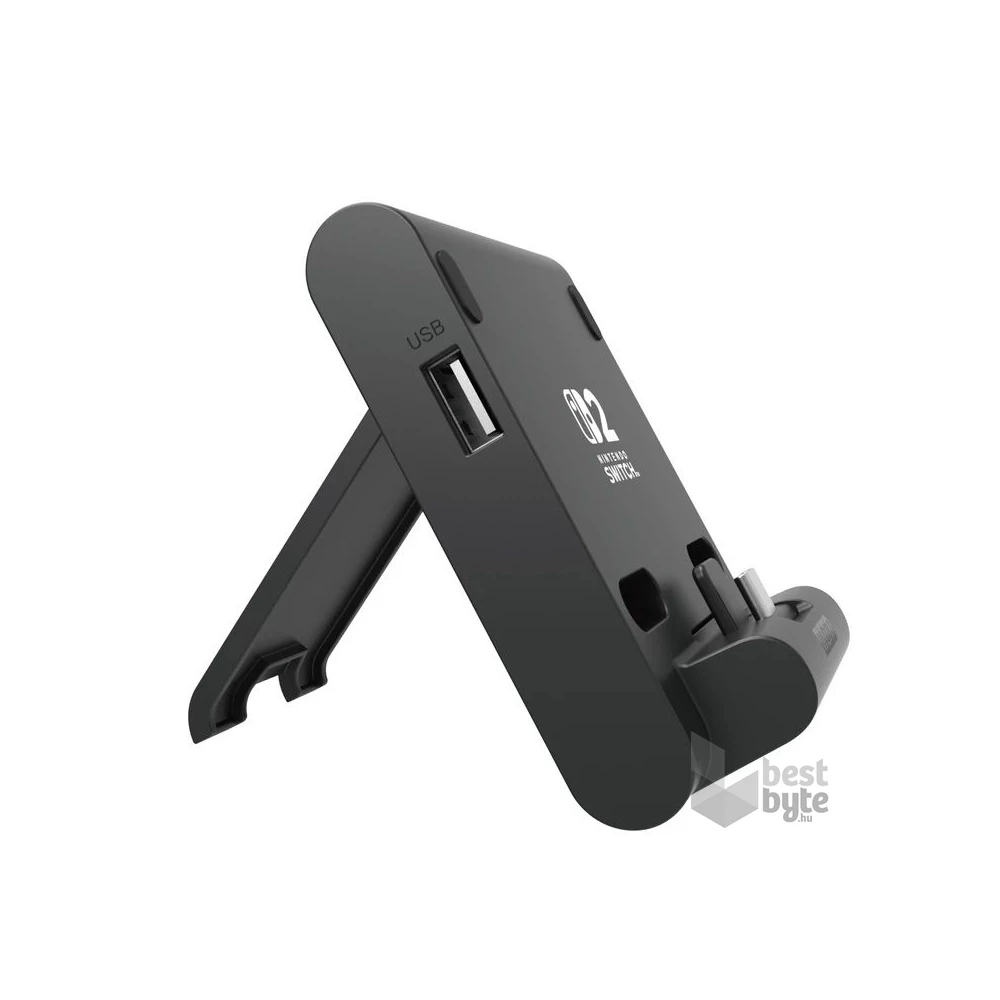 Hori Dual PlayStand Nintendo Switch 2 Official USB-A - USB-C fekete állvány és töltő