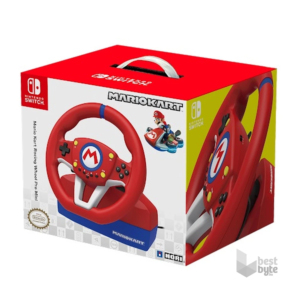 Hori Mario Kart Racing Wheel Pro Mini Nintendo Switch/OLED/Switch 2/PC piros-kék kormány