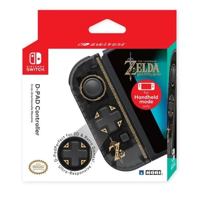 Hori Nintendo Switch D-Pad Joy-Con The Legend of Zelda mintás fekete kontroller