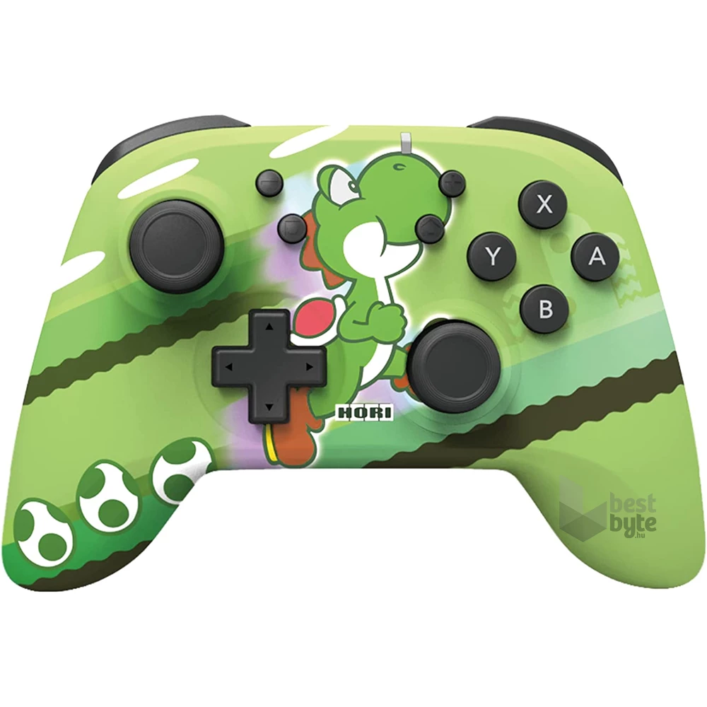 Hori NSP1643 Nintendo Switch HORIPAD vezeték nélküli Yoshi mintás zöld kontroller