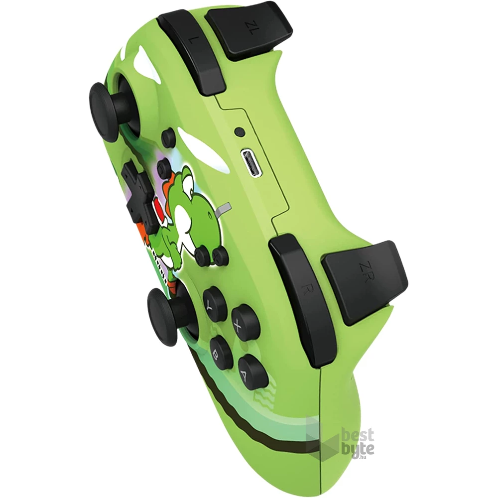 Hori NSP1643 Nintendo Switch HORIPAD vezeték nélküli Yoshi mintás zöld kontroller